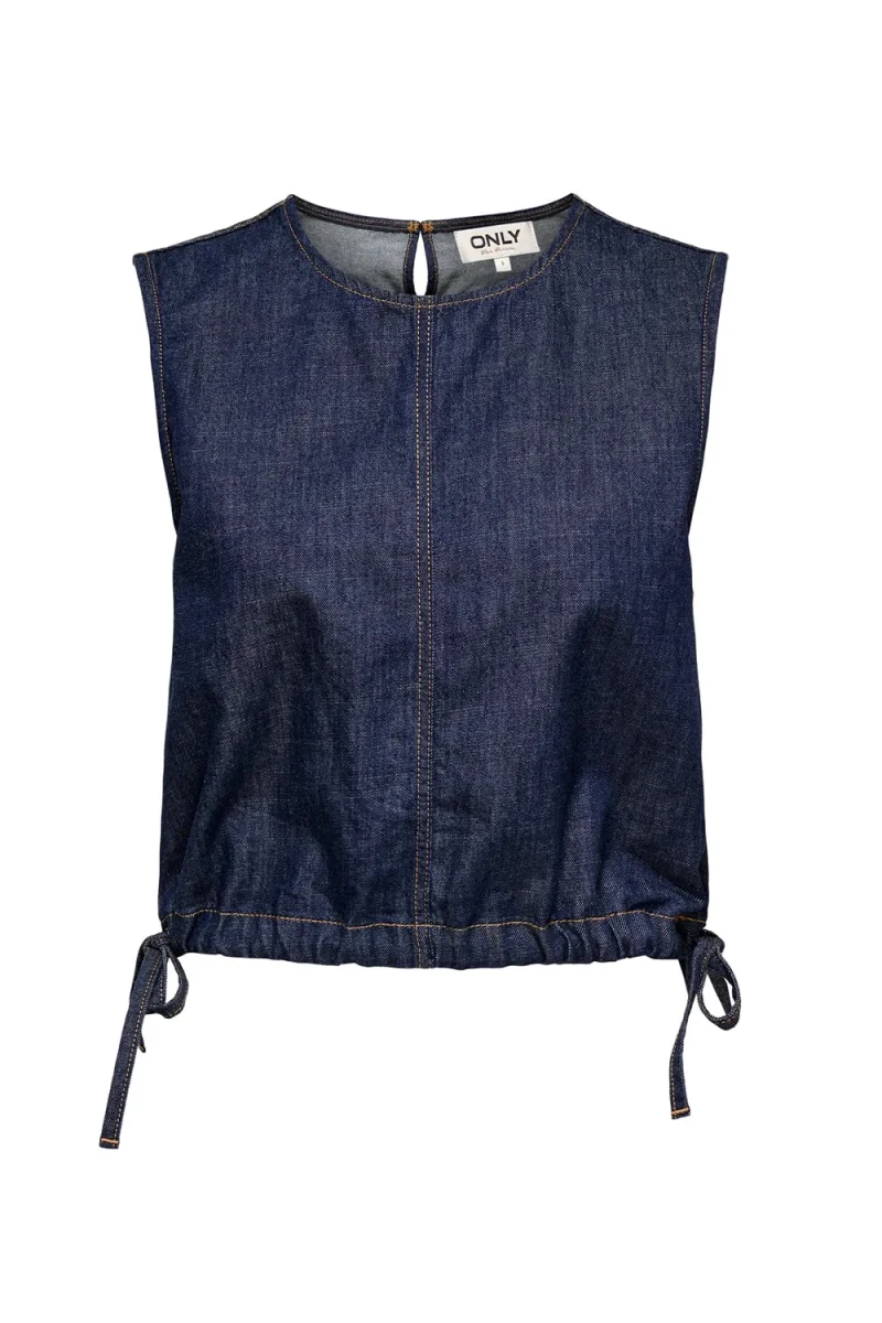 Top Onlsonnet S/L BoxyAkm 15369512 BS000042 dark blue denim