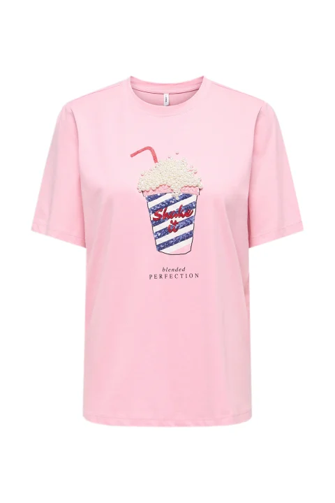 T-Shirt Onlburst Life S/S Popcorn Box 15343431 13-2008 TCX romance rose