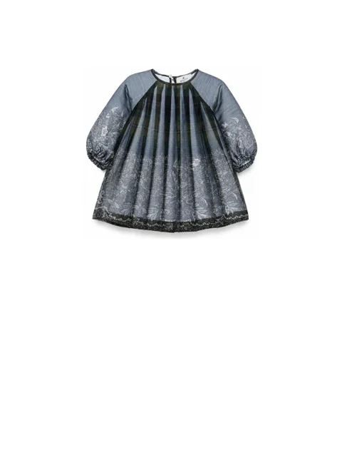 Плисирана рокля с принт Etro Kids