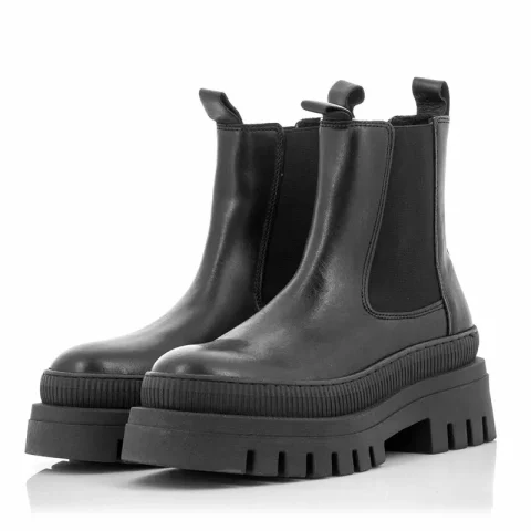 Дамски Спортни Боти TAMARIS – 1-25494-41 003 BLACK LEATHER — снимка 3