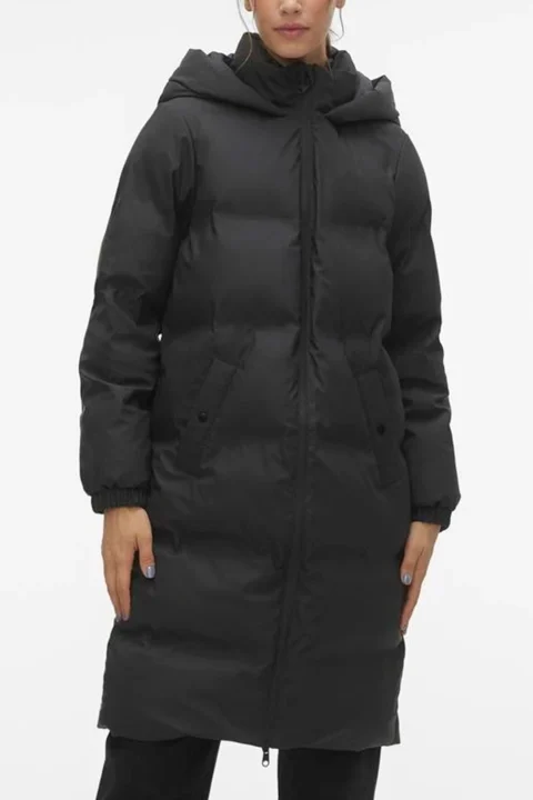 Яке Vmnoe Aw23 Long Coated Coat Boos 10289404 C-N10 black — снимка 2