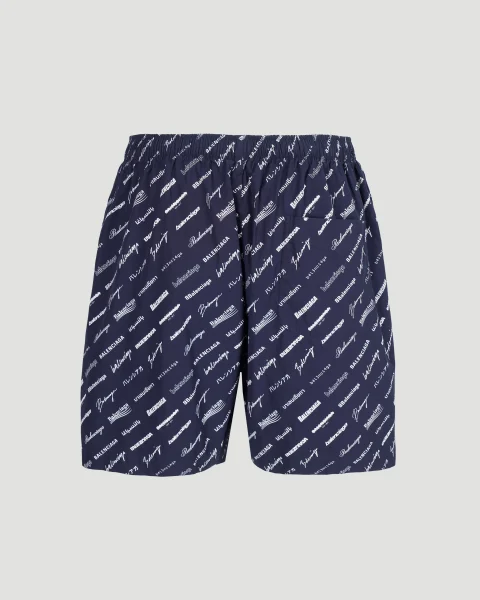 Black Cupro Pyjama Short in Black — снимка 2