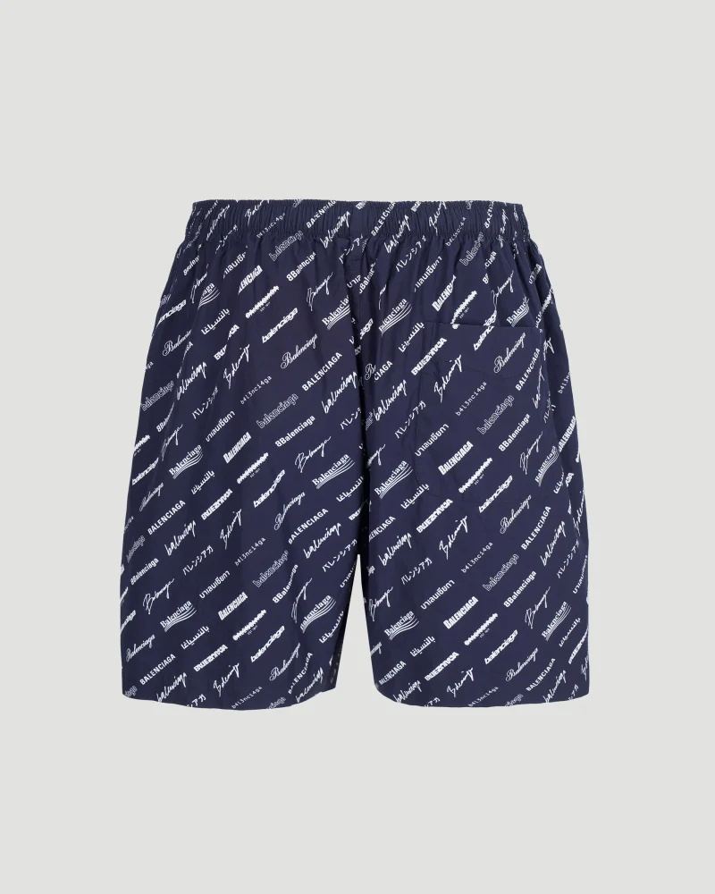 Black Cupro Pyjama Short in Black — снимка 2