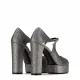 Дамски сиви обувки с платформа Casadei — снимка 4