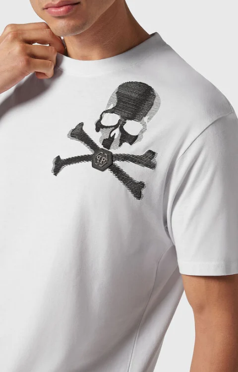 Тениска с принт SKULL & BONES — снимка 4