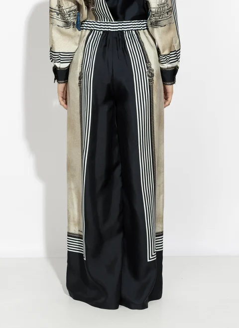 Панталон с принт Max Mara Mxmcarabo — снимка 6