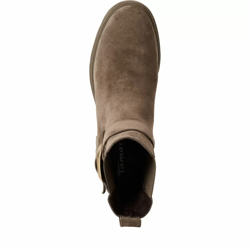 Дамски Боти На Ток TAMARIS – 1-25433-45-341 TAUPE — снимка 5