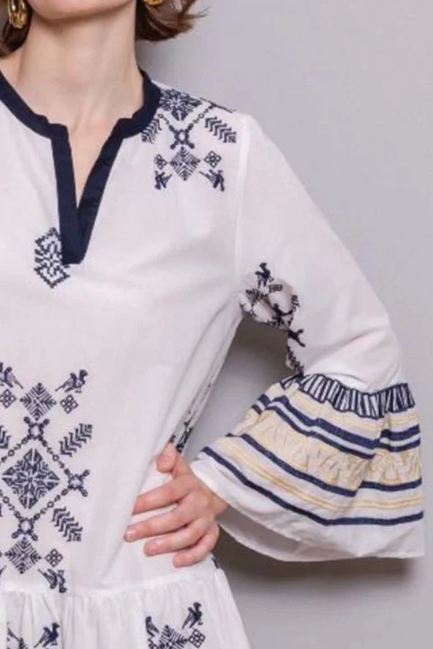 Рокля Akatio Dress CAPF8WA23EMC white — снимка 2