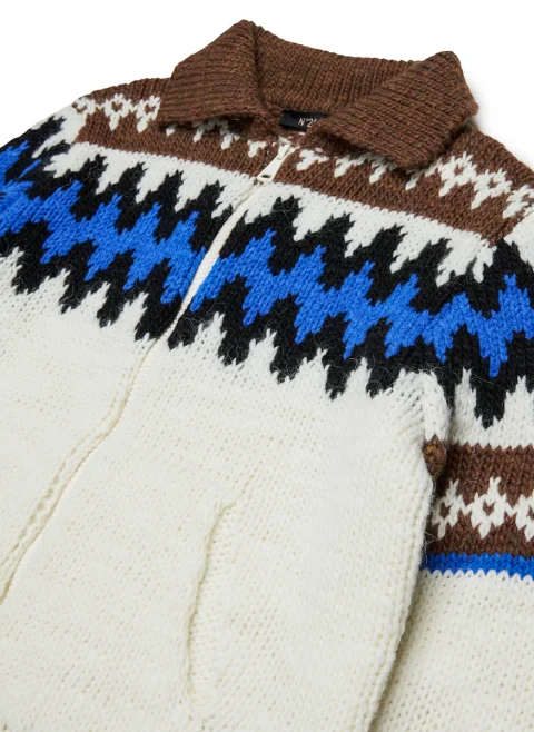 Жилетка с алпака и вълна 'Fair isle' Nº21 Kids — снимка 3