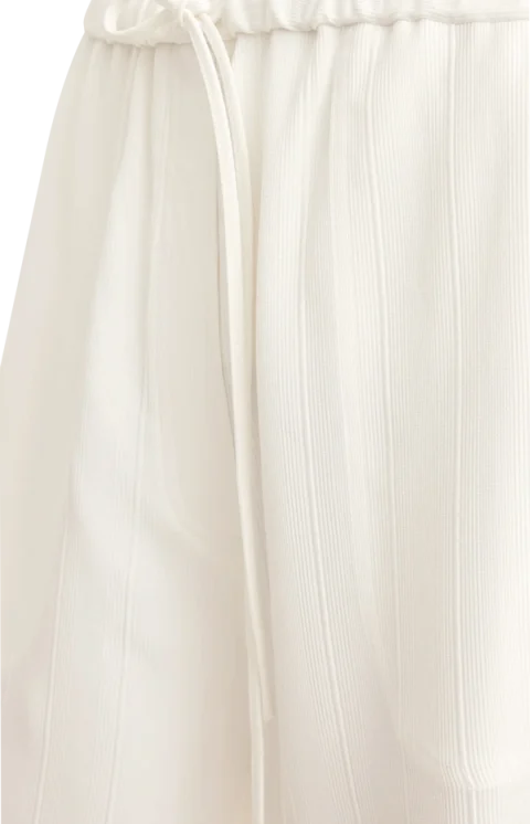Woven Stripe Drawstring Trousers Meringue — снимка 2