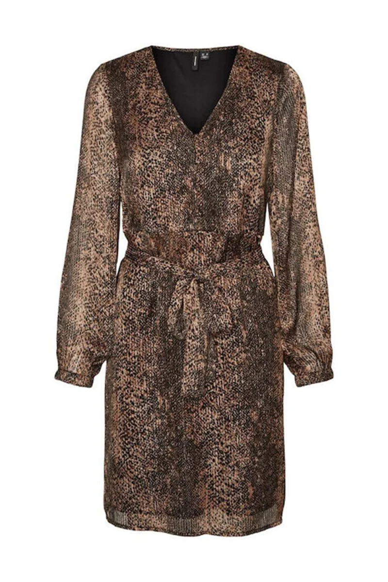 Рокли Vmnala L/S V-Neck Abk Dress Wvn Btq 10278775 17-1312 TCX Silver Mink
