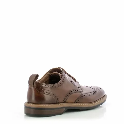 Мъжки Ежедневни CLARKS – 26178428 ALDWIN LIMIT MID TAN LEA — снимка 3