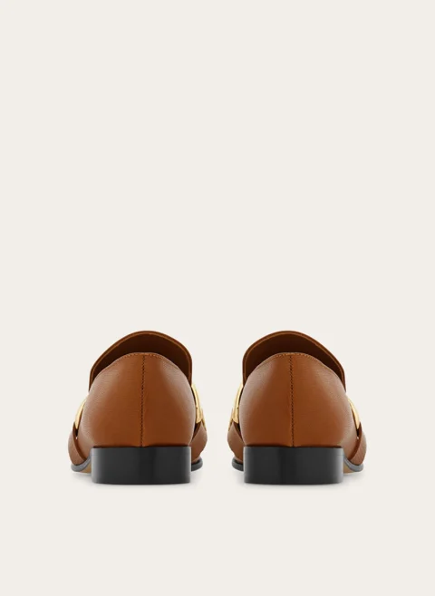 Мокасини с катарама Ferragamo — снимка 5