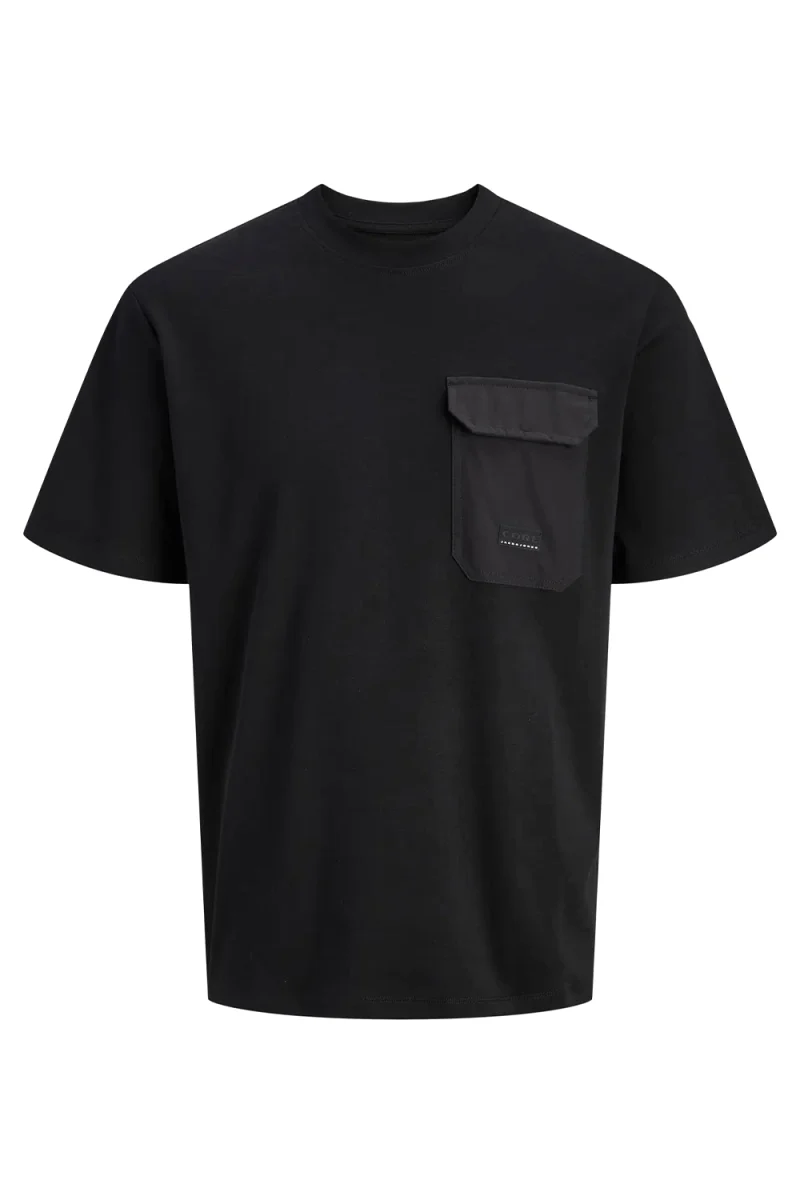 T-Shirt Jcofusion Pocket Ss Crew Neck 12293064 C-N10 black