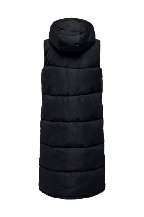 Яке Onlalina Long Waistcoat 15241995 C-N10 black — снимка 2