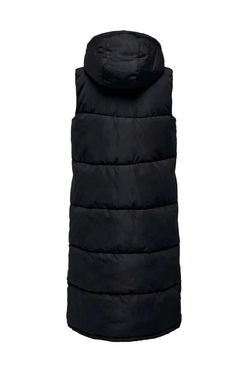 Яке Onlalina Long Waistcoat 15241995 C-N10 black — снимка 2