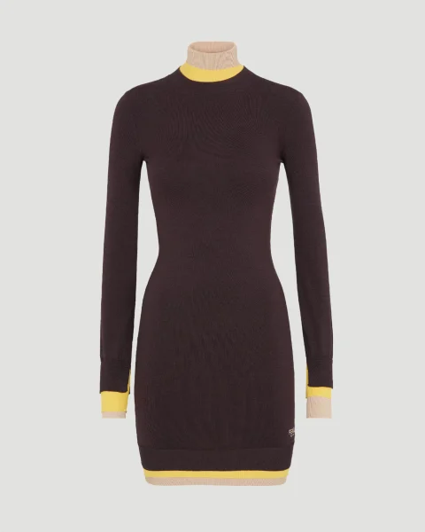 Dark Purple Wool Dress