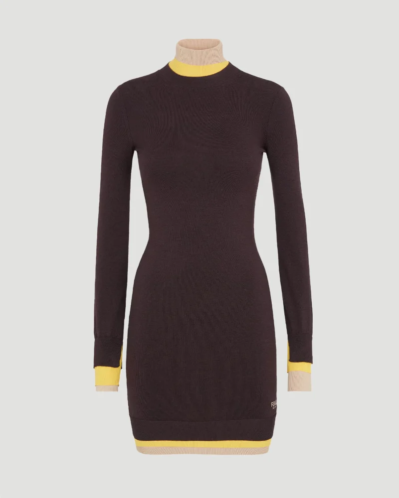 Dark Purple Wool Dress