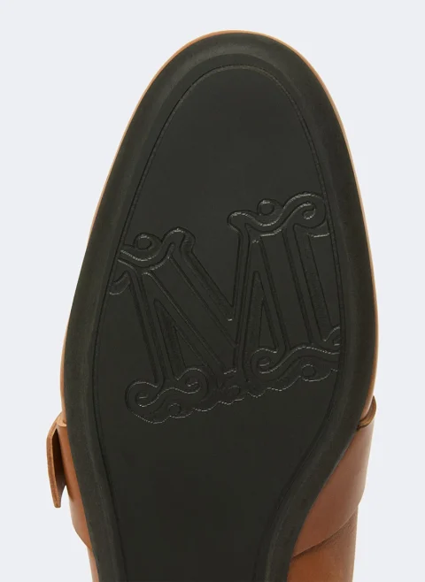 Мокасини от естествена кожа Max Mara Mxamister — снимка 4
