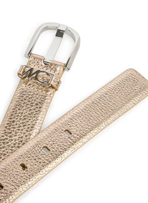 Кожен колан с метален ефект Marc Cain Sports — снимка 2