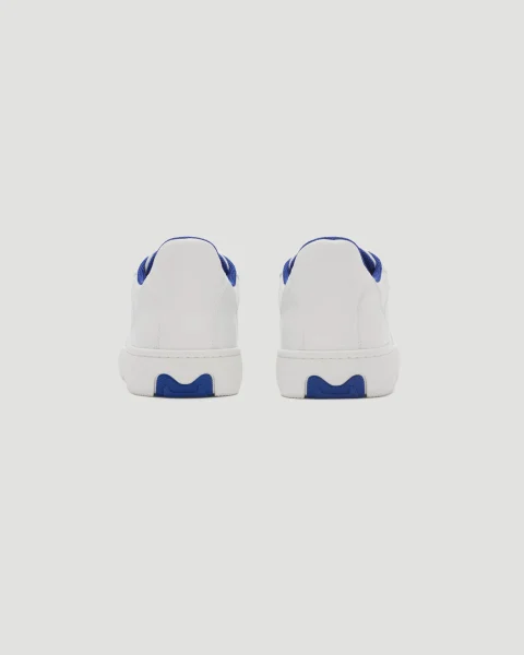 Leather Stock Sneakers in White — снимка 2