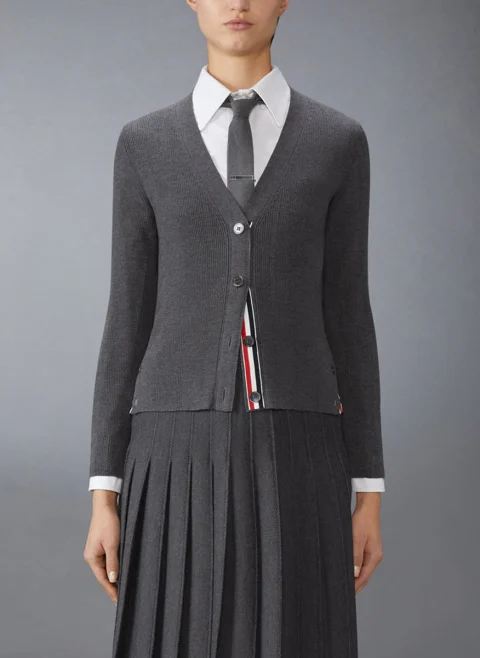 Жилетка от вълна и коприна Thom Browne — снимка 1