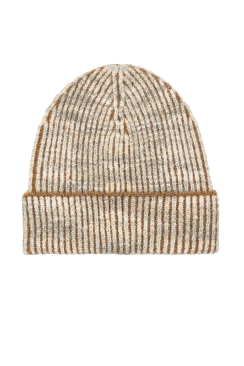 Шапка S&S 2 Color Rib Cuff Beanie SSM53007 272 sc272-taupe — снимка 2