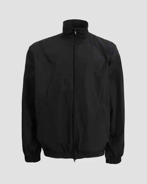 Black Jacket with Tape Logo