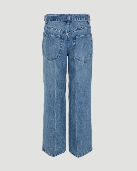 Belted Raver Pant in Denim — снимка 3