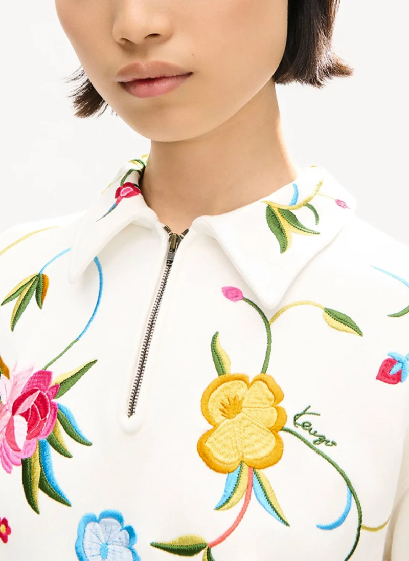 Суитшърт с флорална бродерия 'Wildflower' Kenzo — снимка 4