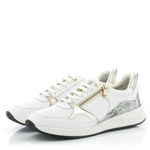 Дамски Сникърс GEOX – D35NQA C0118 D BULMYA WHITE/SAND — снимка 3