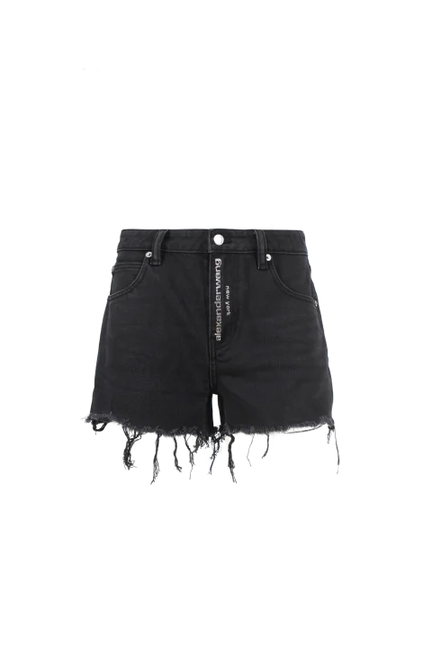 Embellished Logo Fly Relaxed Shorts