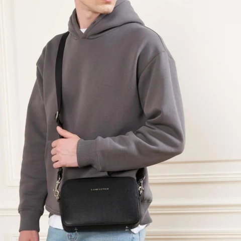 Мъжка черна чанта Delphino Lucas LANCASTER — снимка 8