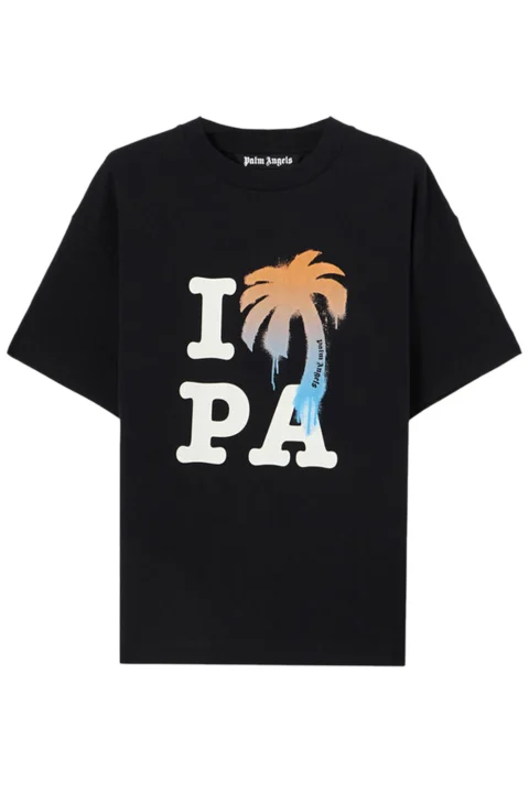 T-Shirt I Love Pa Regular PMAA109S26JER007 1001-black white