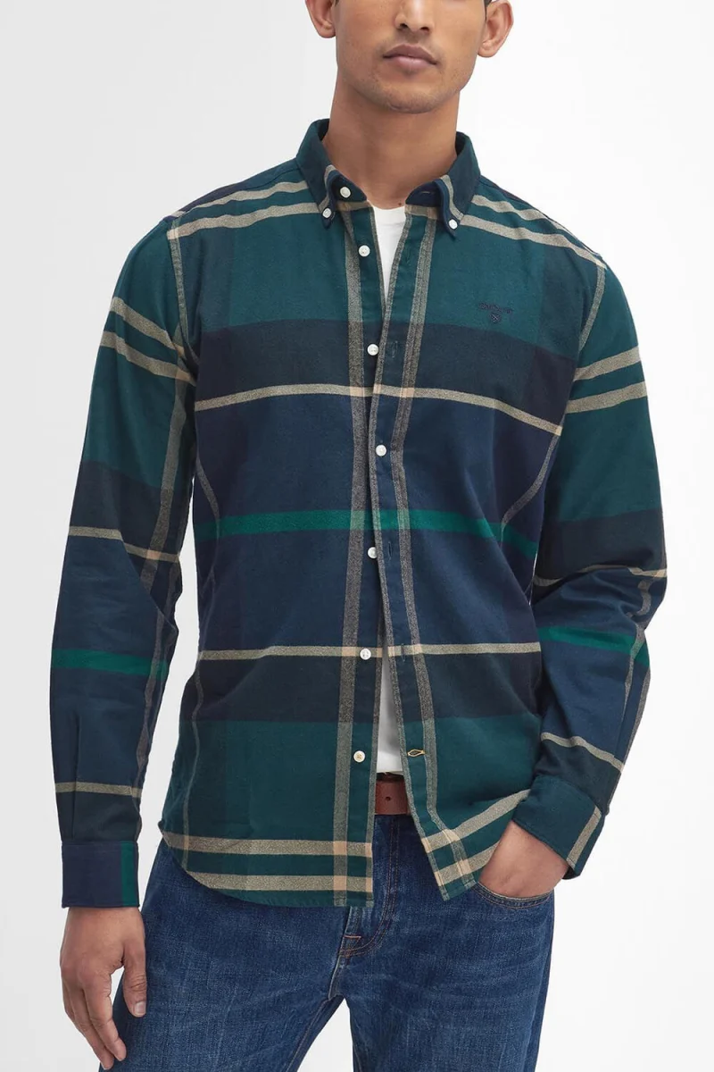 Риза Iceloch Tailored Tartan MSH4994 tn23 green loch — снимка 2