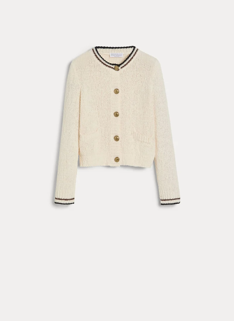 Жилетка с раиран мотив Brunello Cucinelli Kids 4-6