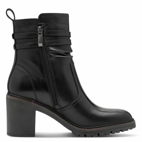 Дамски Боти На Ток TAMARIS – 1-25383-45-003 BLACK LEATHER — снимка 2