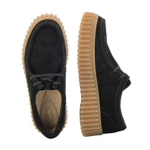 Дамски Ежедневни CLARKS – 26172044 TORHILL BEE BLACK SDE — снимка 4