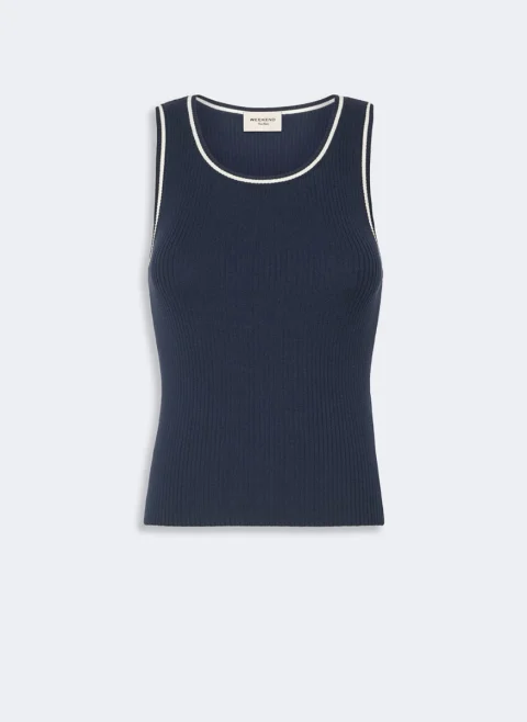 Рипсен топ Weekend Max Mara Wkdtaro — снимка 7