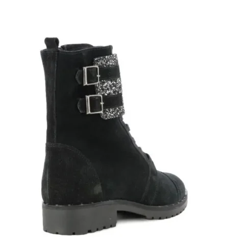 Дамски Кубинки CARLO FABIANI – 36713 – black swede — снимка 2