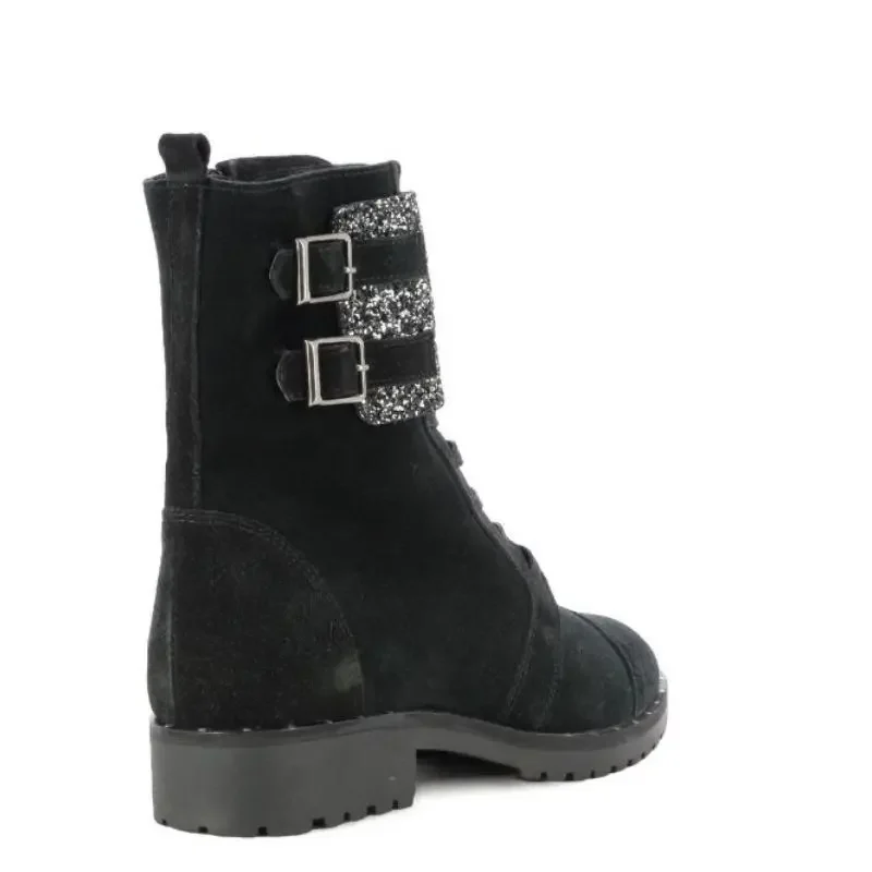 Дамски Кубинки CARLO FABIANI – 36713 – black swede — снимка 2