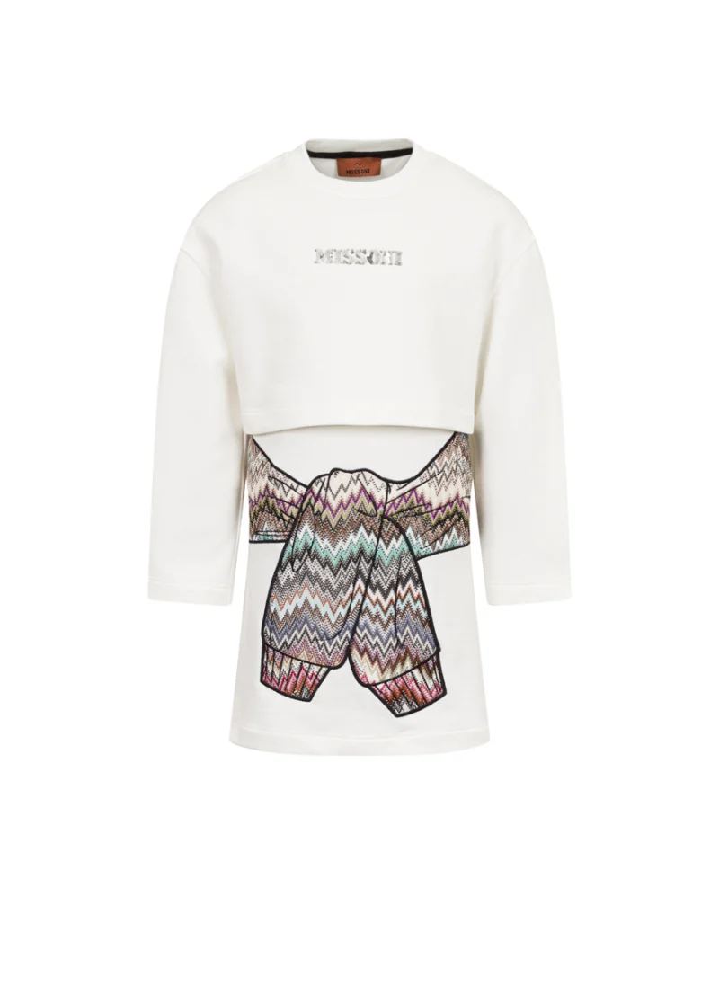 Рокля с бродерия Missoni Kids