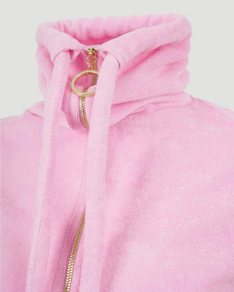 Cotton Polo Shirt in Pink — снимка 3
