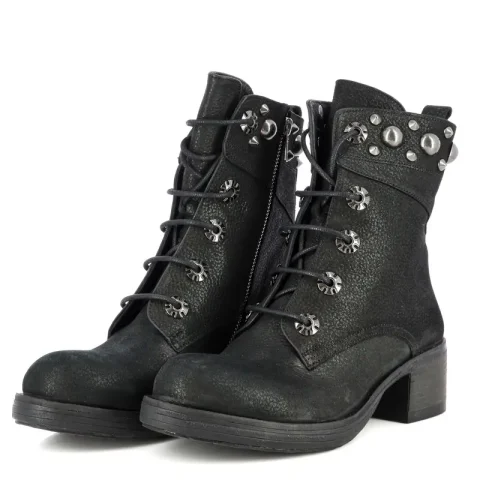 Дамски Кубинки CARLO FABIANI – 655916 – black eff — снимка 3