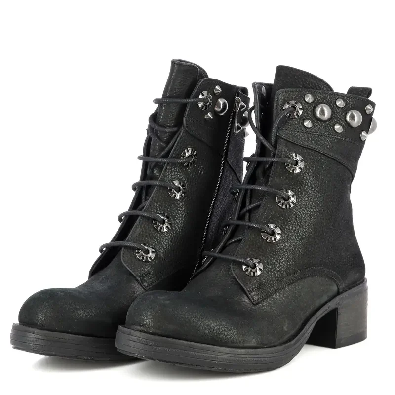 Дамски Кубинки CARLO FABIANI – 655916 – black eff — снимка 3