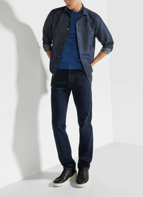Деним 'Roccia' Zegna — снимка 5