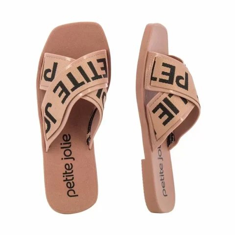 Дамски Равни Чехли PETITE JOLIE – PJ6437 ROSE/BLACK — снимка 5