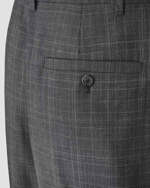 Grey Prince of Wales Tailored Trousers — снимка 4