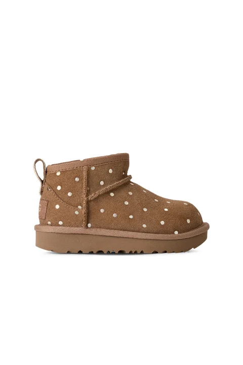 Детски Боти Classic Ultra Mini Shiny Dots 1180422T 00KD chestnut