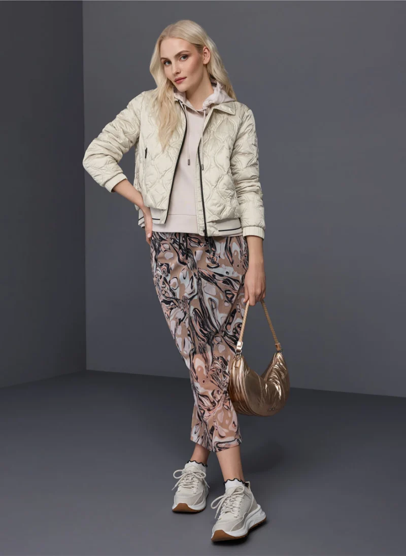 Капитонирано яке с контрастни детайли Marc Cain Sports — снимка 13